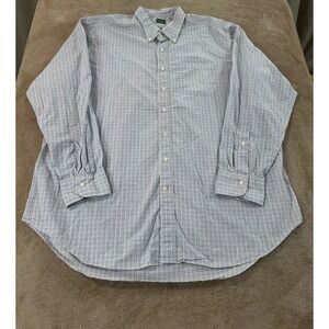 Sid Mashburn Shirt Men 2XL Plaid Cotton Tattersall Check Button Down L/S EUC